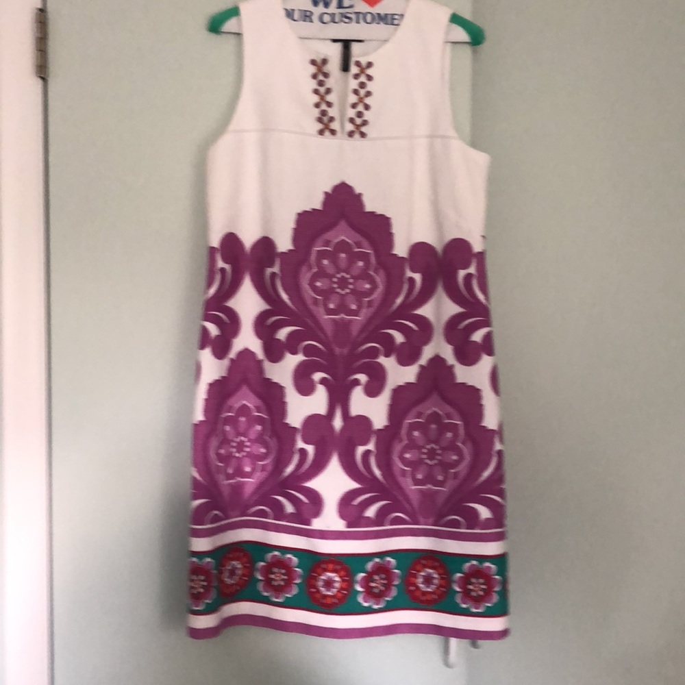White/purple laundry dress